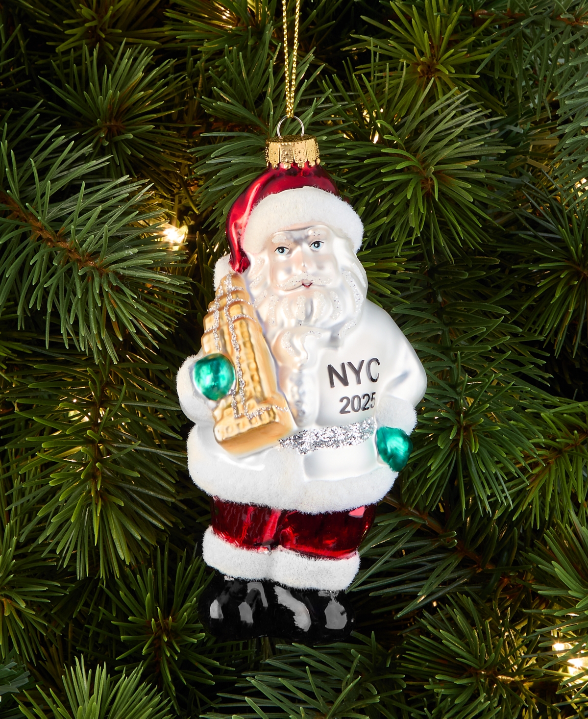 Holiday Lane New York Santa Ornament, Exclusively at Macy's
