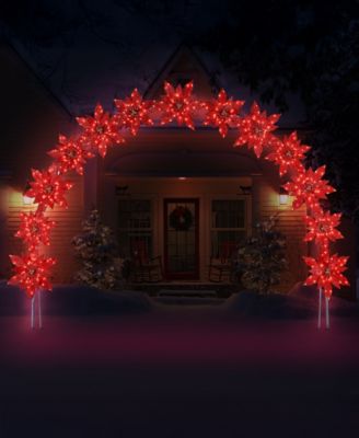 Poinsettia Illuminated Arch