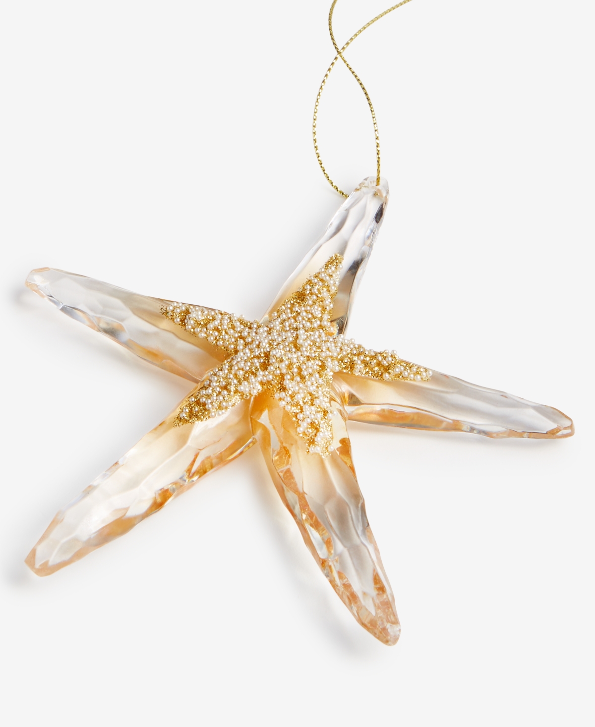 Holiday Lane Seaside Starfish Embellished Ornament, Macy's Exclusive In Brown