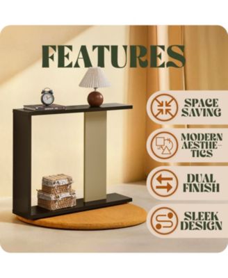 Indio Console Table, Entryway Sofa Table with Storage Shelf for Hallway, Entryway, Living Room, Foyer