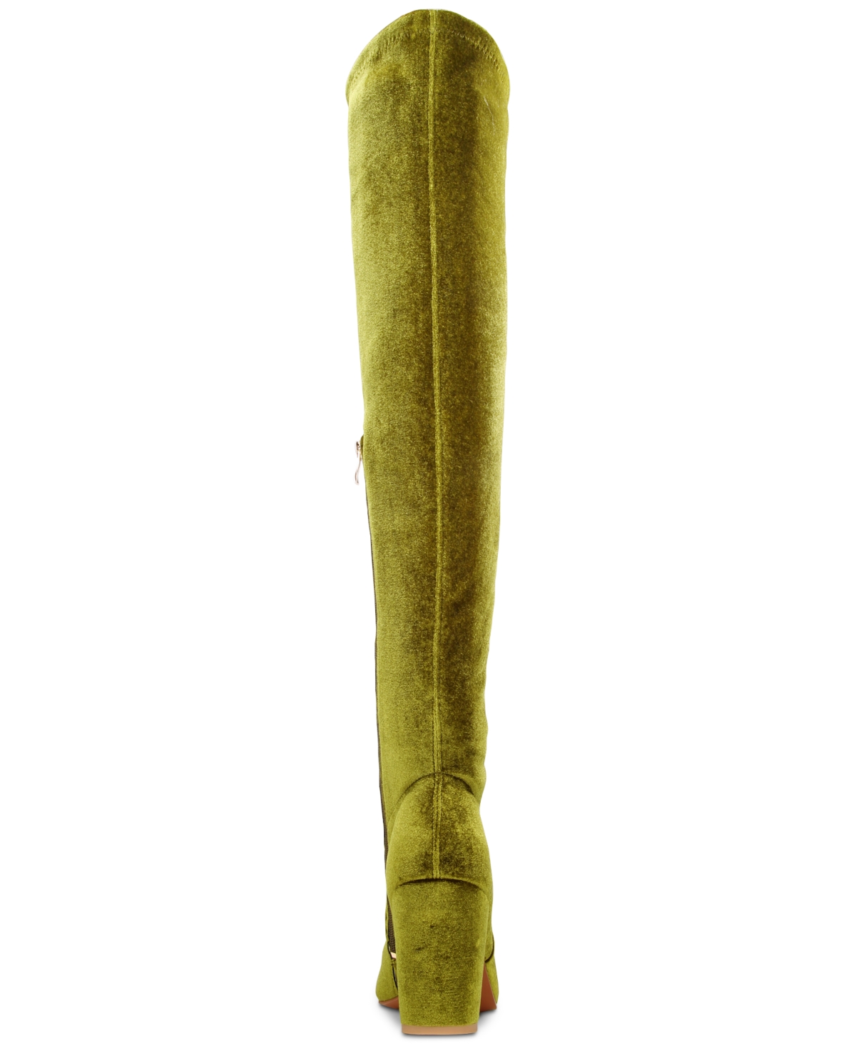 Smash Shoes Women's Malia Wide Calf Block Heel Over-the-knee Boots In Green