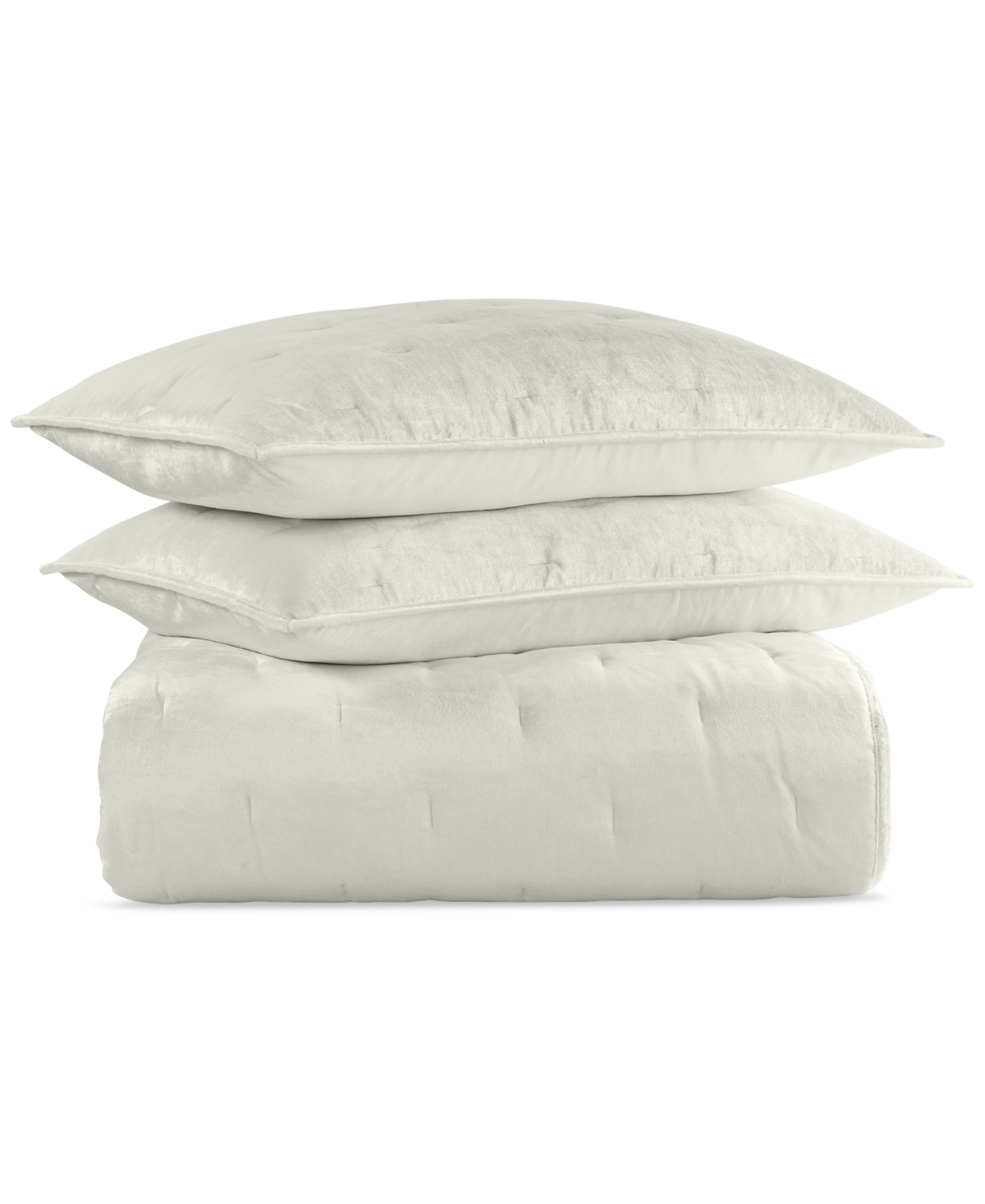Hotel Collection Velvet 3-pc. Coverlet Set, King, Macy's Exclusive In White