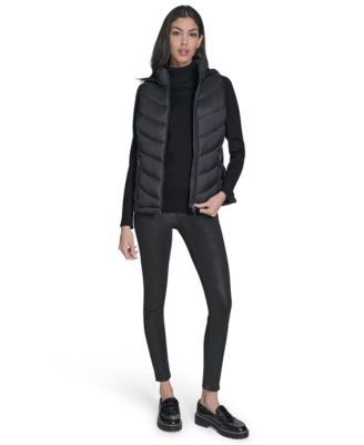Women's Packable Hooded Puffer Vest, Created for Macy's