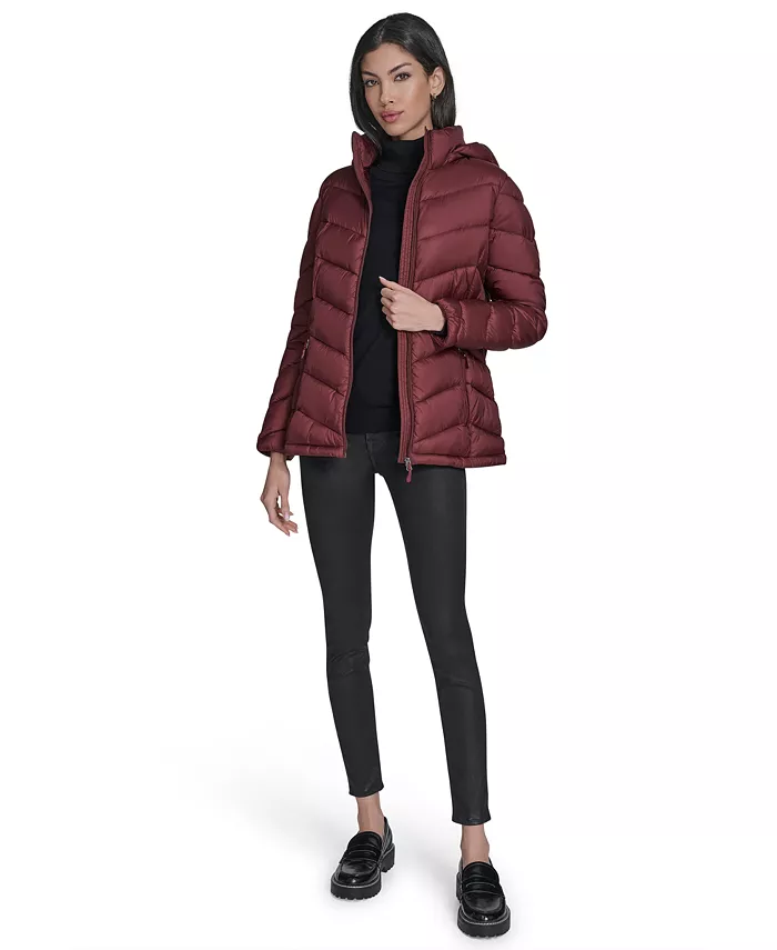 Women's Packable Hooded Puffer Coat - thumbnail 8
