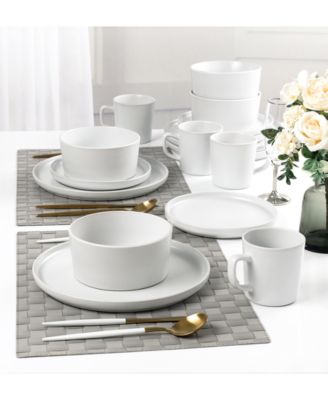 White 16-Pc. Dinnerware Set, Service for 4