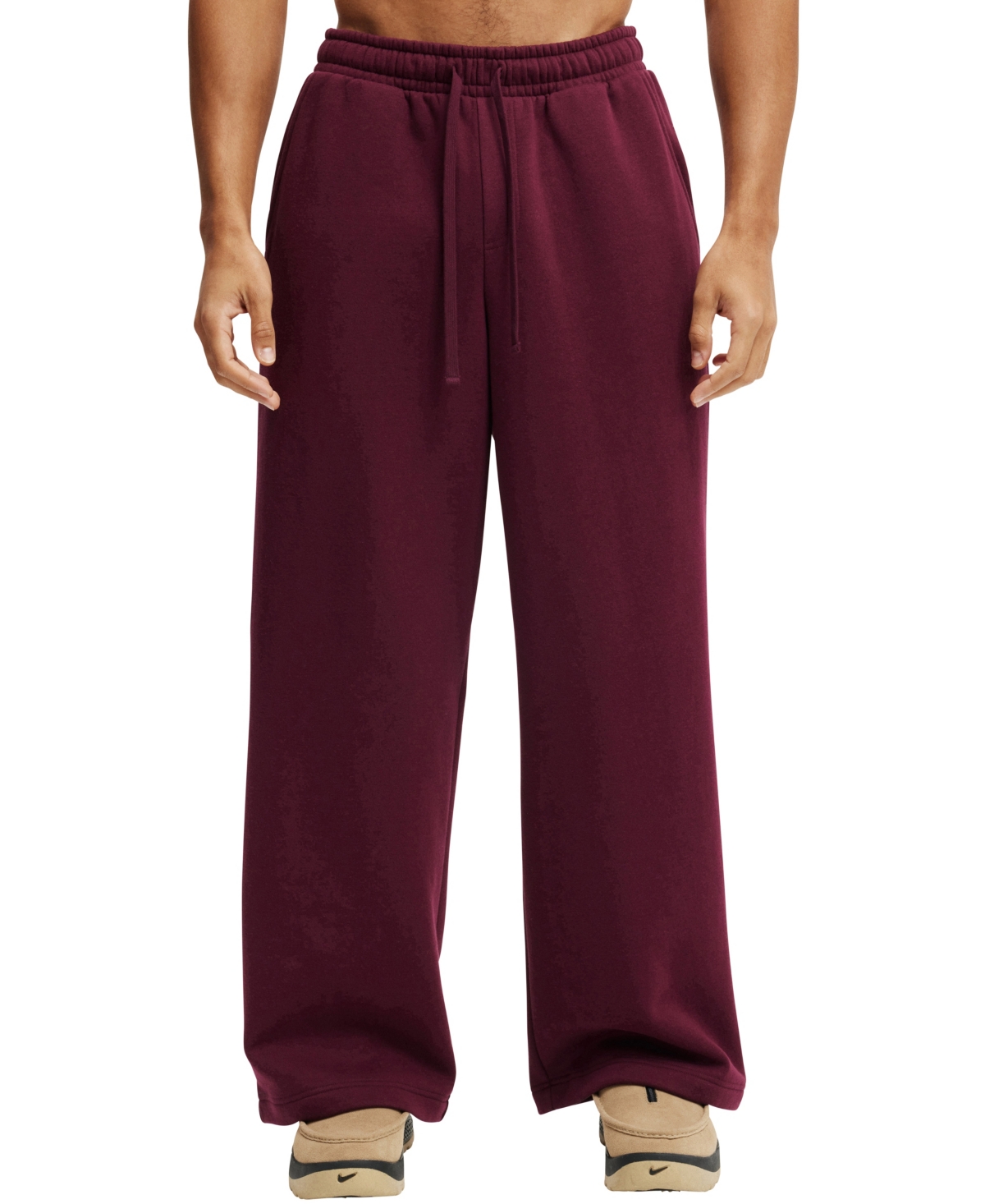 Men's Super Baggy Sweatpants - Burgundy
