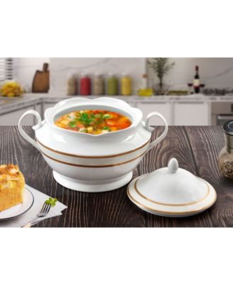 Amelia Porcelain Tureen with Lid