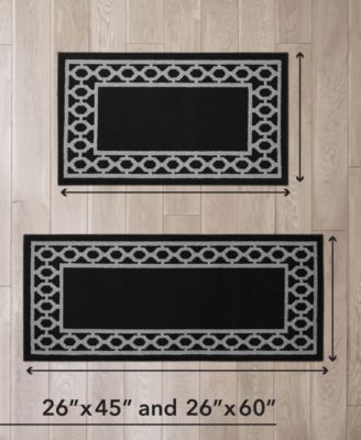 Christine Trellis Border Tufted 2-Pc. Runner Set