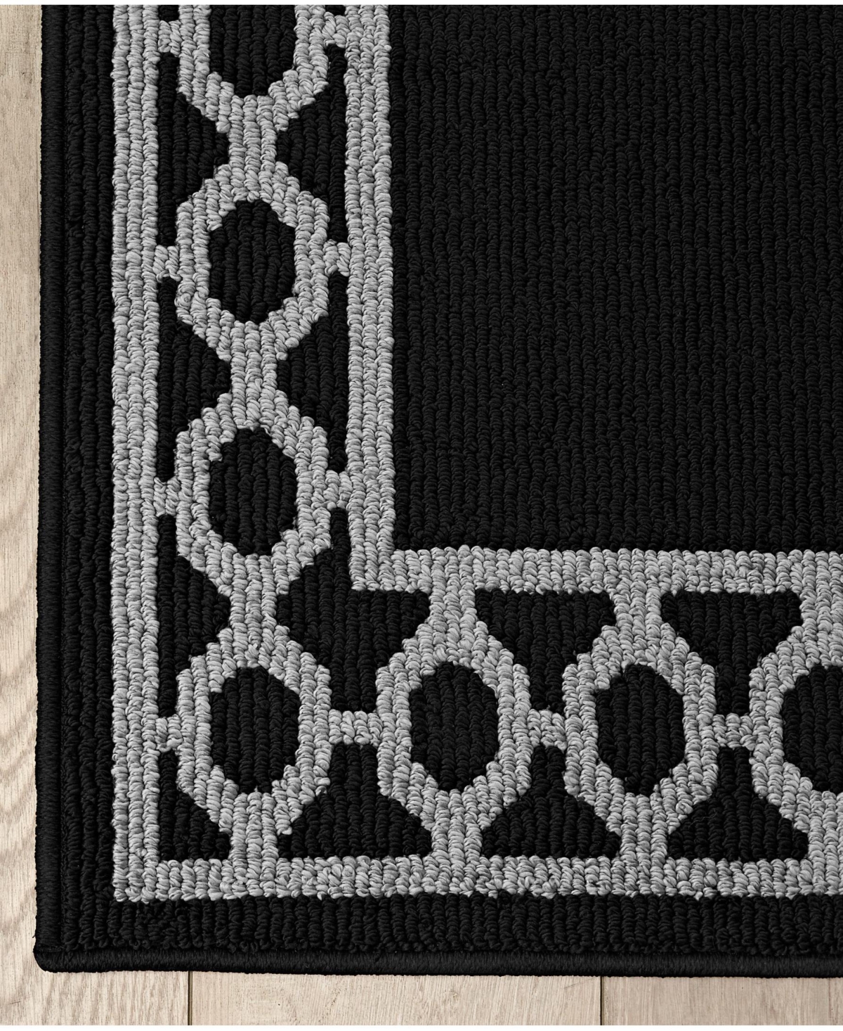 Jean Pierre New York Christine Trellis Border Tufted Runner Rug