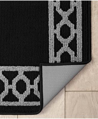 Christine Trellis Border Tufted Runner Rug, 30" x 144"