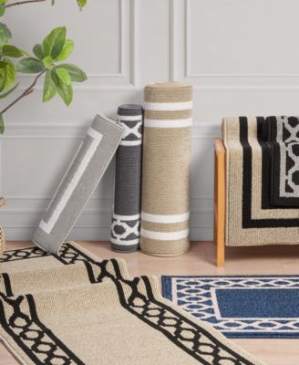 Christine Trellis Border Tufted 2-Pc. Runner Set