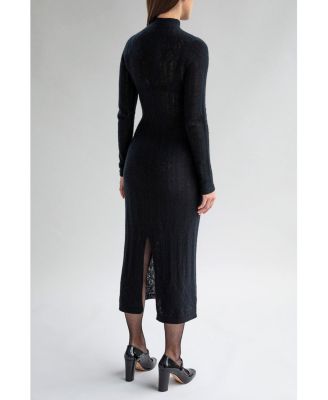 Women's Margot Pointelle Lace Slim Knit Dress