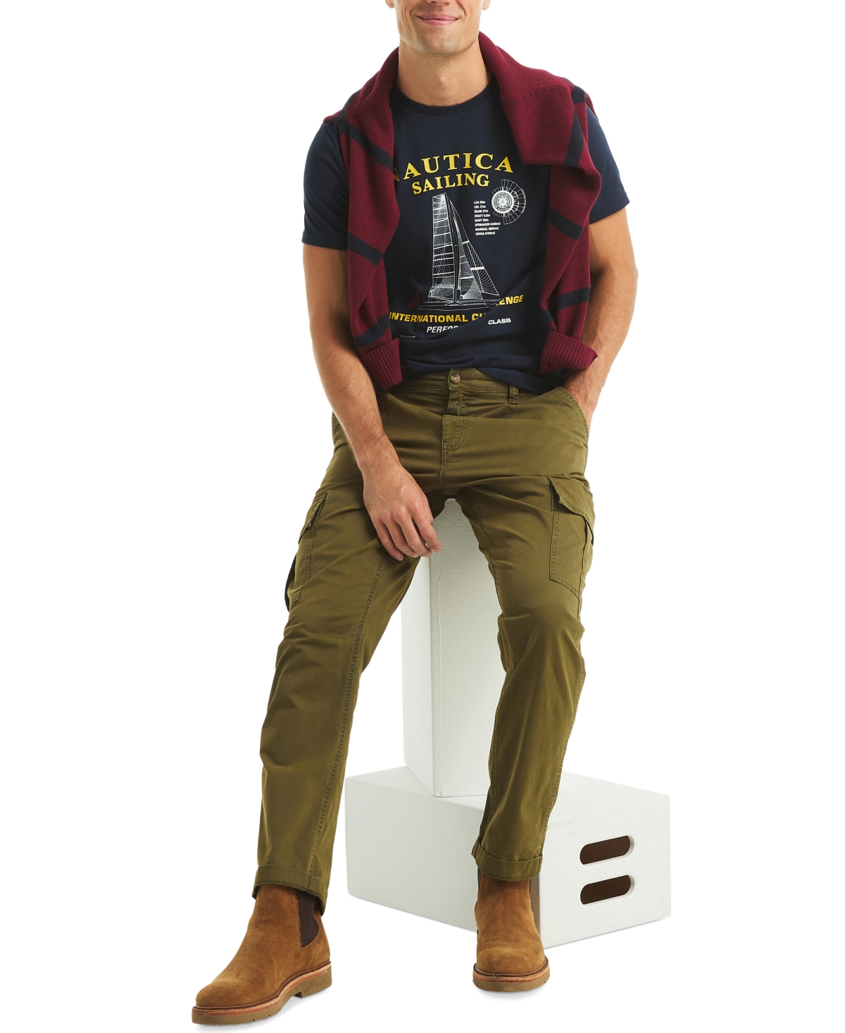 Nautica Men's Short Sleeve International Challenge Graphic T-Shirt