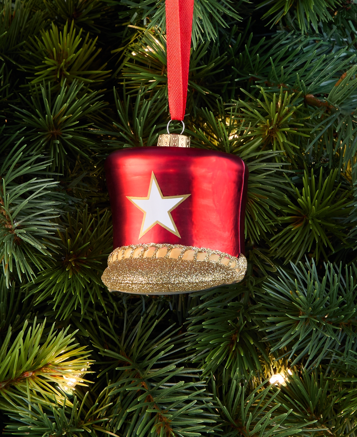 Macy's Thanksgiving Day Parade 2025 Glass Hat Ornament, Macy's Exclusive