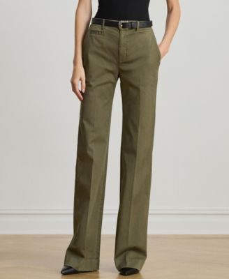 Women's Stretch Cotton Chino Flare Pants