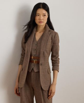 Lauren Ralph Lauren - Women's Glen Plaid Cotton-Blend Blazer
