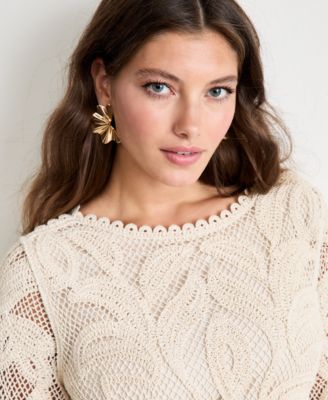 Women's Lace Shift Mini Dress, Macy's Exclusive - | Alix Friedberg Capsule Collection