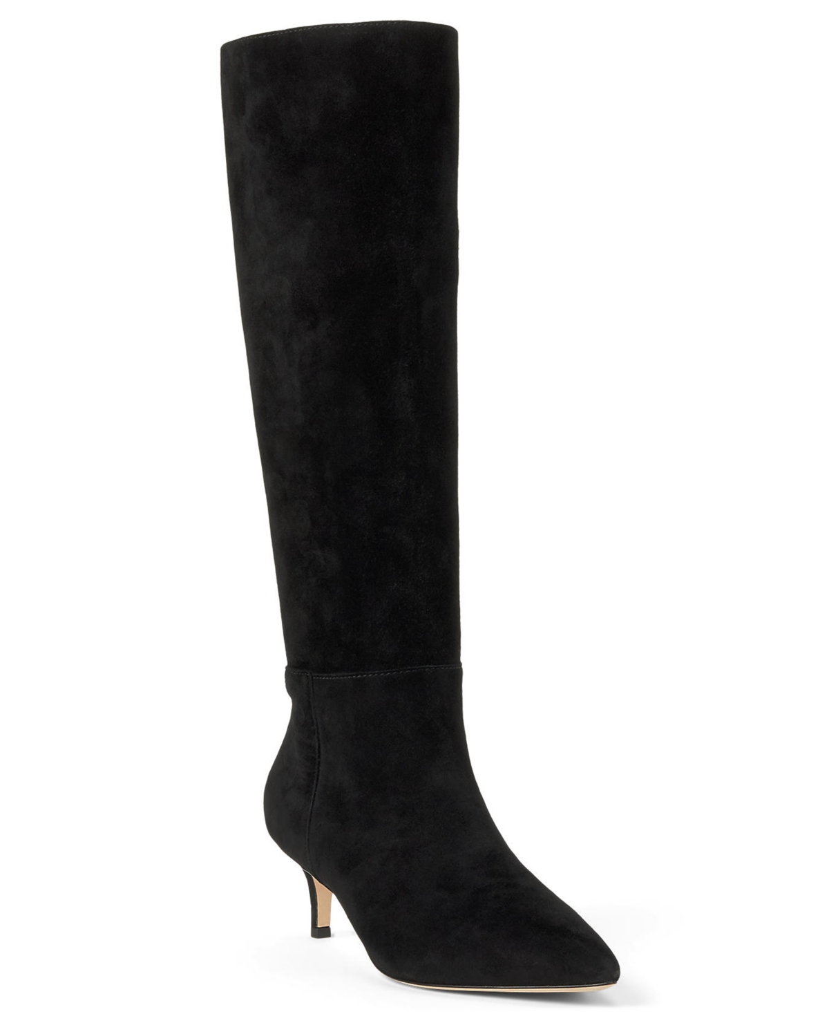 Ralph Lauren Women's Mckay Kitten-heel Tall Boots In Black