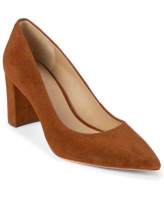 Lauren Ralph Lauren - Women's Lanette Suede Block-Heel Pumps