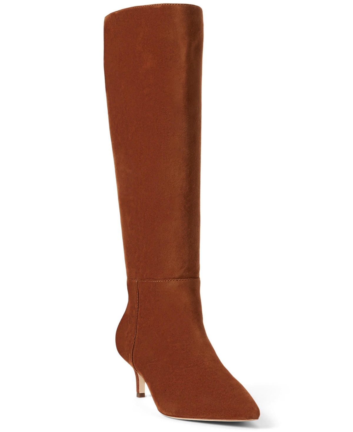 Ralph Lauren Women's Mckay Kitten-heel Tall Boots In Brown