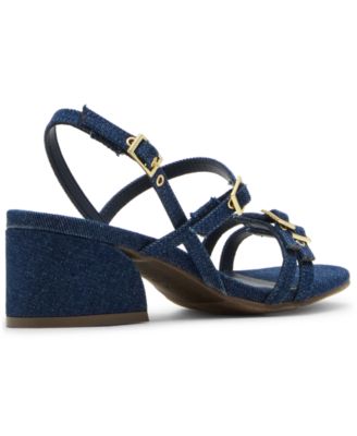 Women's Mackenzie Strappy Buckle Block Heel Dress Sandals