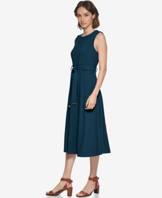 Women's Sleeveless Midi A-Line Dress