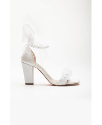 Krystal Lace Bridal Sandals with Pearls (Women)