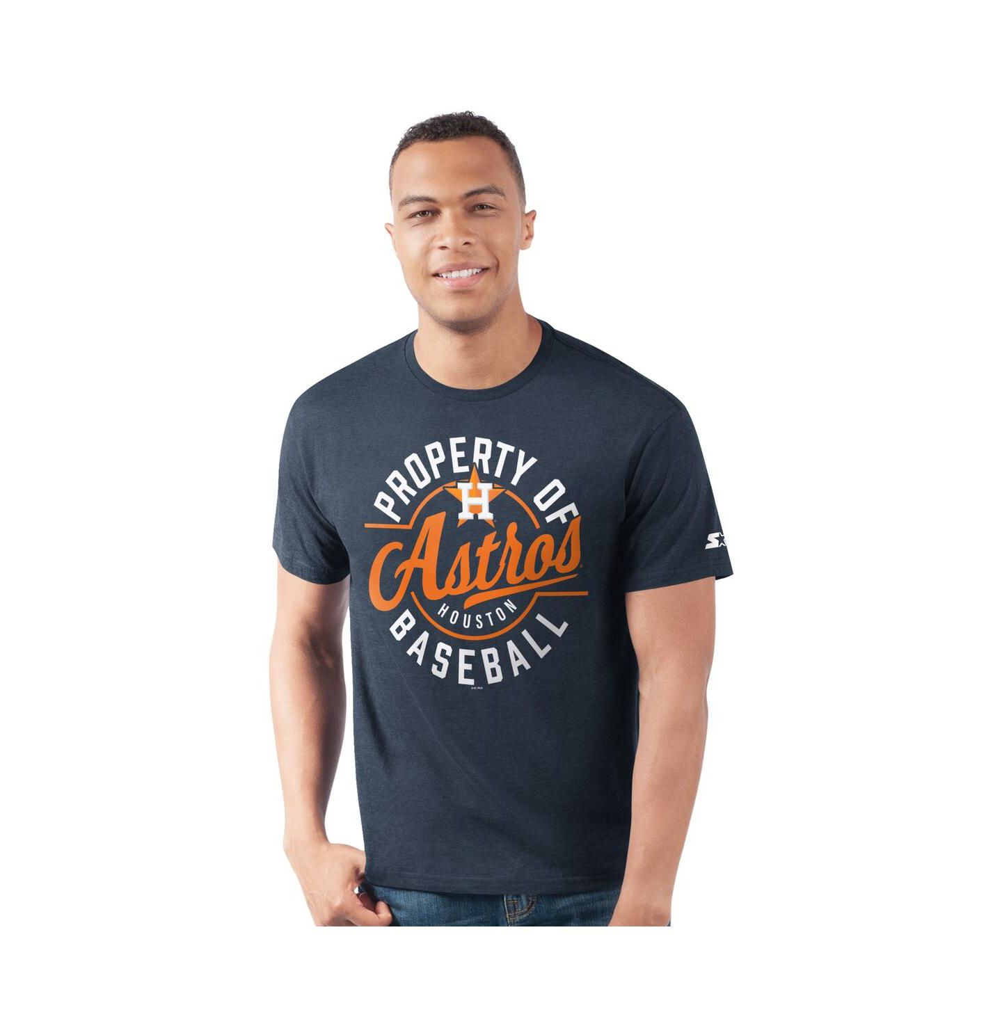 Мужская футболка Starter Navy Houston Astros Prime Time Property Of T-Shirt — фото 1