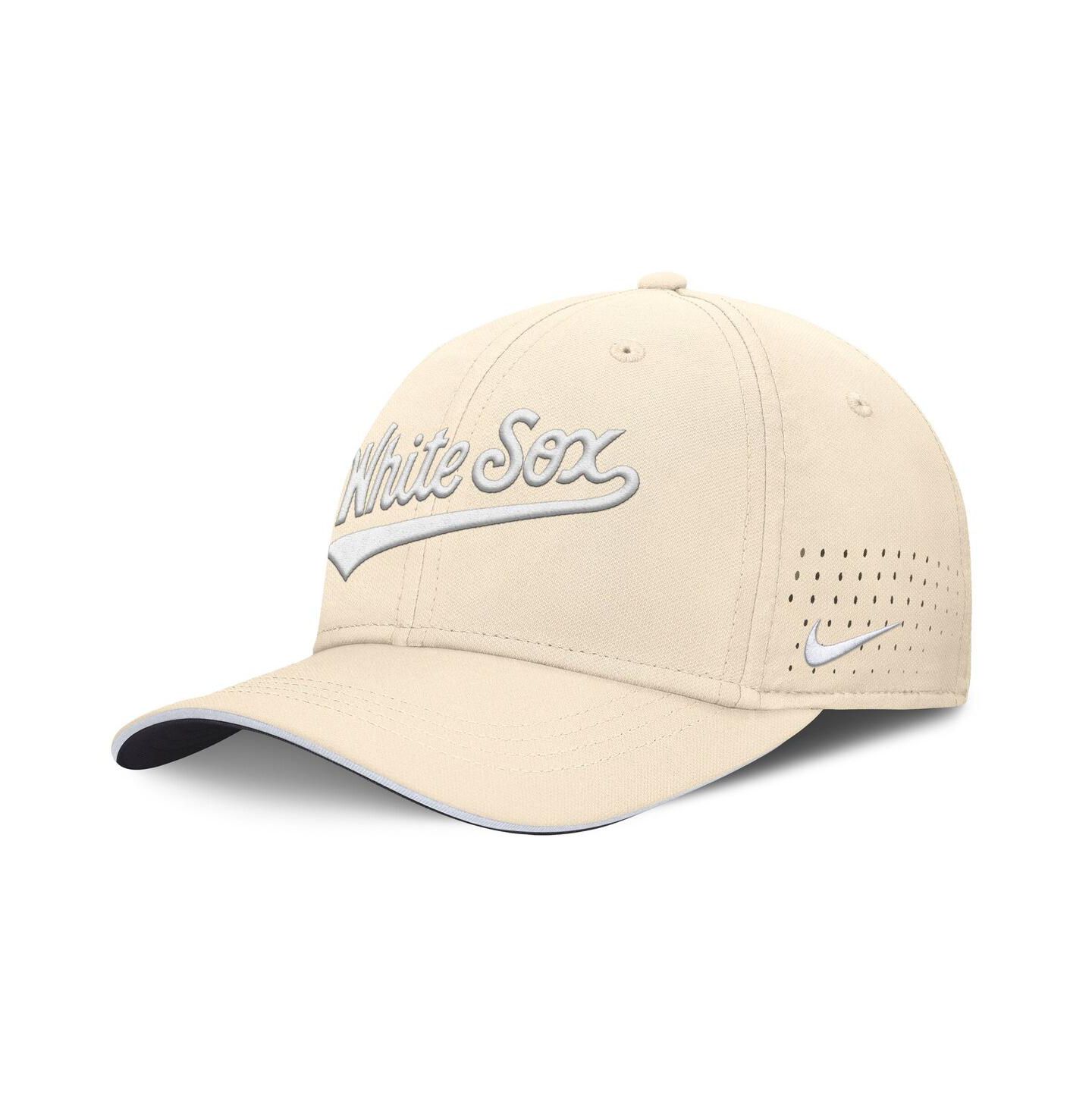 Мужская кепка Nike Cream Chicago White Sox Rise Performance Flex Hat — фото 1