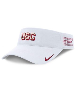 Nike - Men's White USC Trojans 2025 On-Field Gameday Performance Ace Adjustable Visor