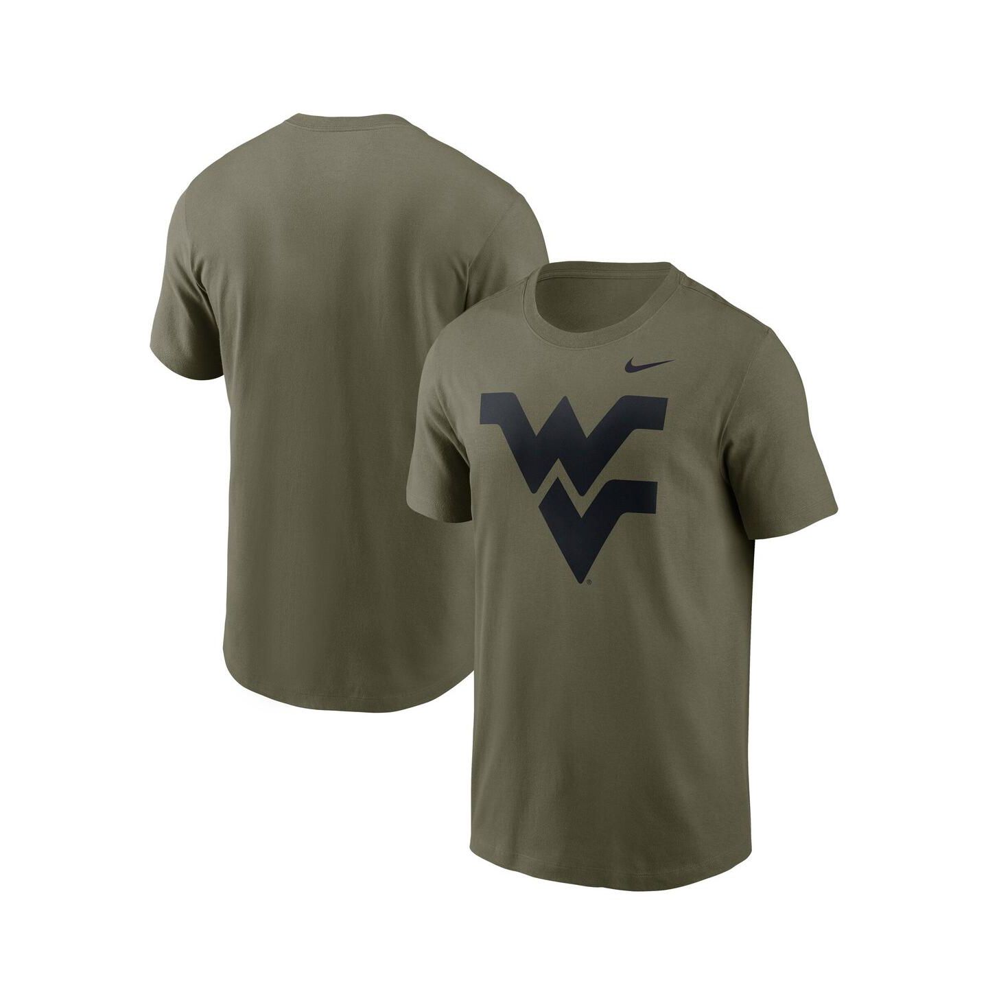 Мужская футболка Nike Olive West Virginia Mountaineers Primetime Logo Performance — фото 1