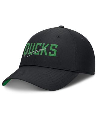 Nike - Men's Black Oregon Ducks Club Prep Performance Adjustable Hat