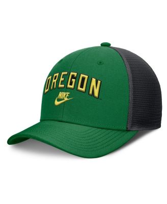 Nike - Men's Green/Black Oregon Ducks Legacy Arch Rise Performance Trucker Adjustable Hat