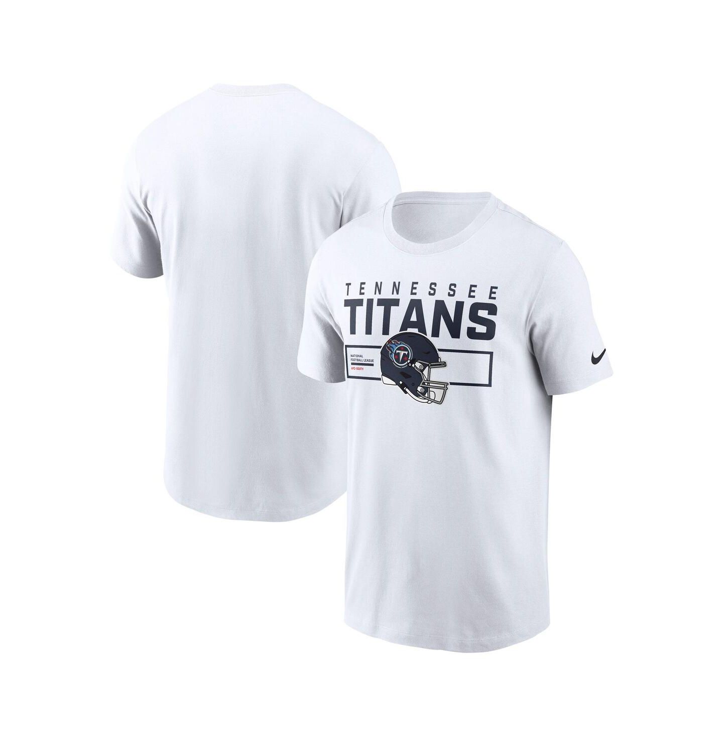 Мужская футболка Nike White Tennessee Titans Primetime Helmet Essential — фото 1