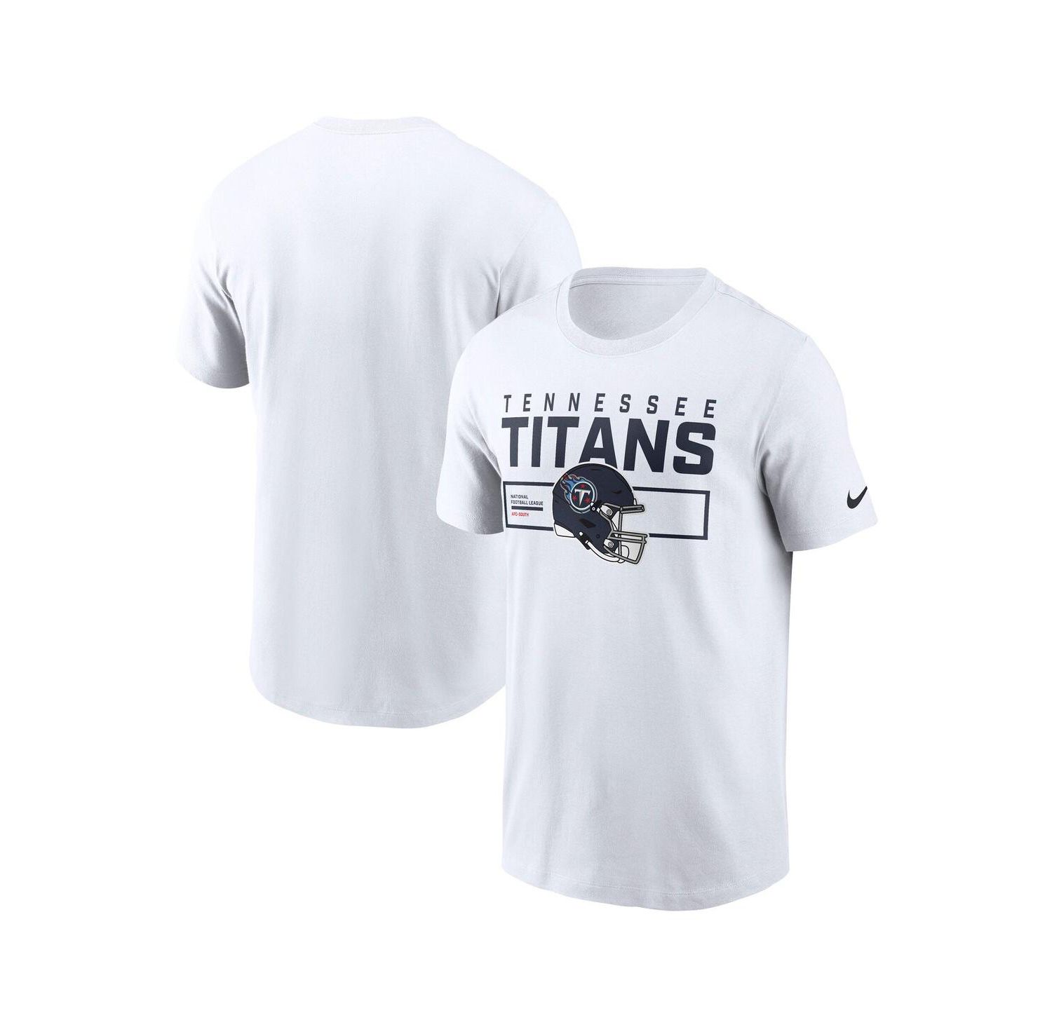 Men's White Tennessee Titans Primetime Helmet Essential T-Shirt