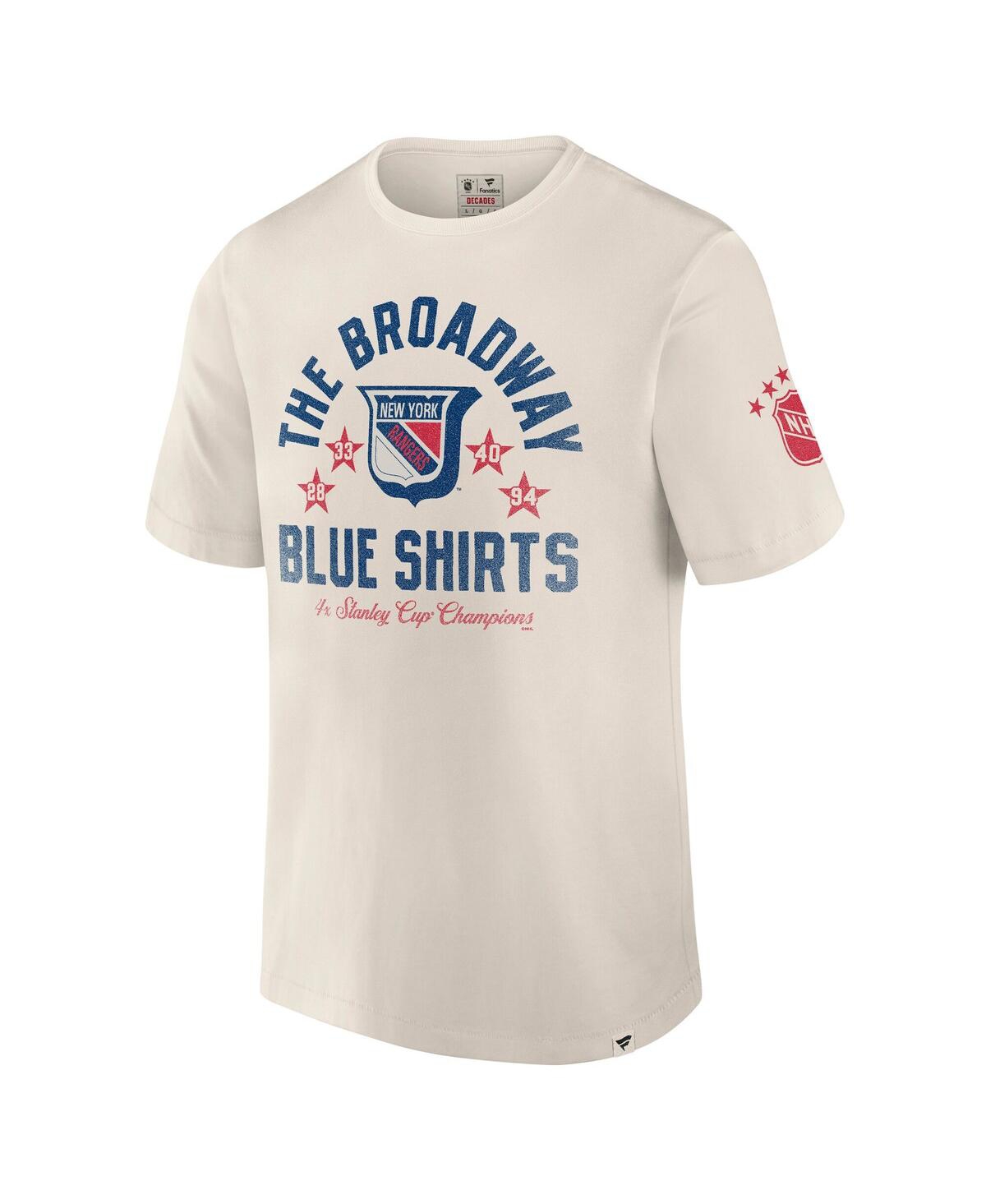 Fanatics Men's White New York Rangers Decades Collection Timeless T-shirt In White