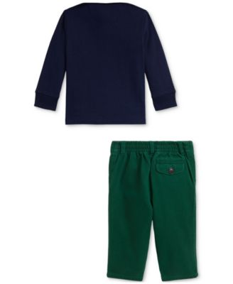 Baby Boys Rugby Shirt & Chino Pant Set