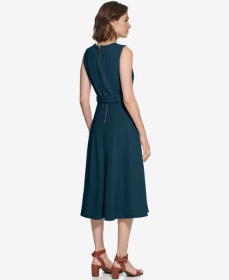 Women's Sleeveless Midi A-Line Dress