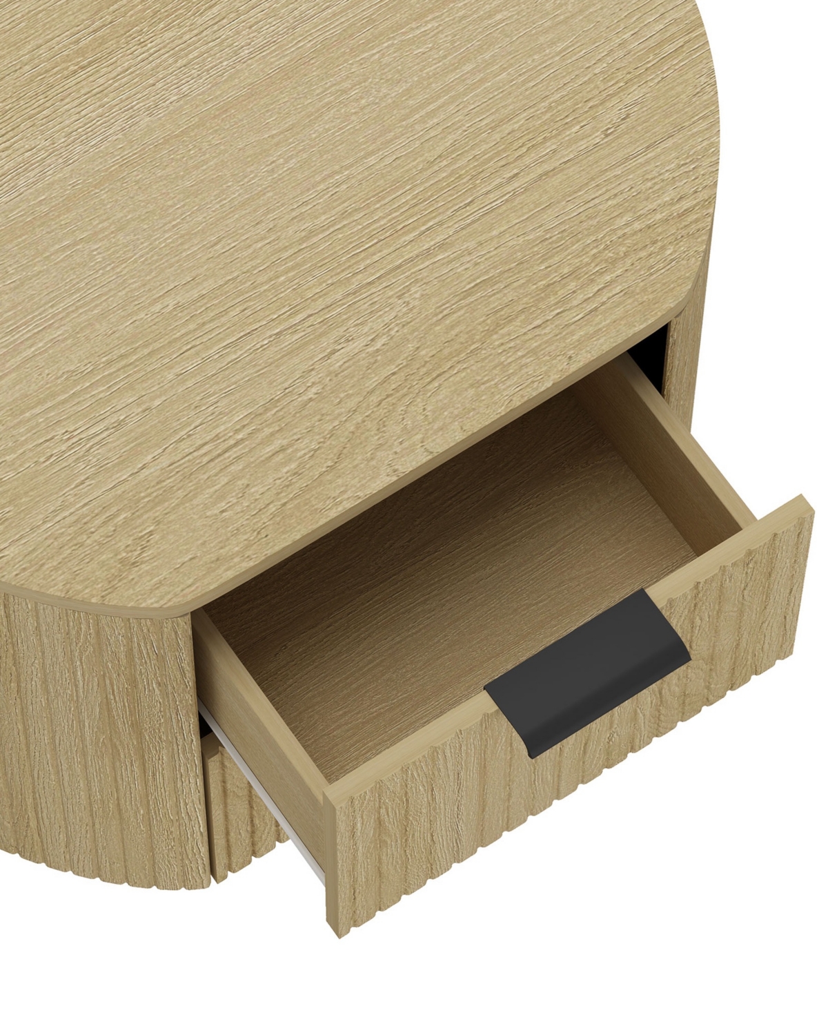 Manhattan Comfort 26.5" Olivia Wood 2-drawer Nightstand In Multi