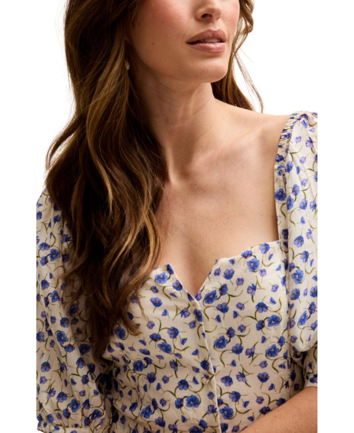 Женское платье Lily and Lionel London April Button Front Floral Print Midi, цвет: Open Miscellaneous — фото 4