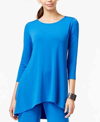 Alfani High-Low Jersey Tunic Top, Only at Macy's - Women - Macy's