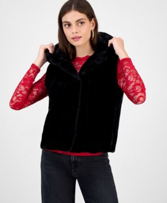 Women's Sophy Faux-Fur Hooded Vest