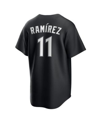 Men's Jos&eacute; Ramírez Black Cleveland Guardians Lights Out Replica Player Jersey