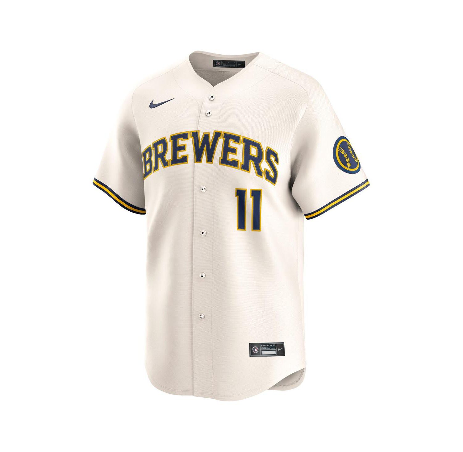 Men's Jackson Chourio Cream Milwaukee Brewers Home Limited Jersey