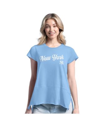 Women's Light Blue New York Yankees Gametime is Paradise T-Shirt