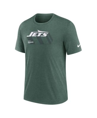 Men's Heather Green New York Jets Long Pass Tri-Blend T-Shirt