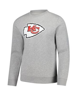 Men's Gray Kansas City Chiefs Fleece Pullover Sweatshirt