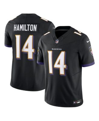 Nike - Men's Kyle Hamilton Black Baltimore Ravens Alternate Vapor F.U.S.E. Limited Jersey