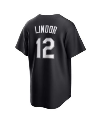 Men's Francisco Lindor Black New York Mets Lights Out Replica Player Jersey
