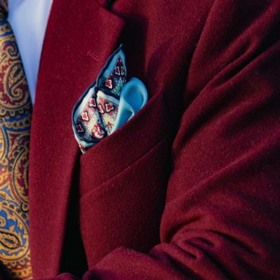 Men's Perugia - Silk Pocket Square for Men